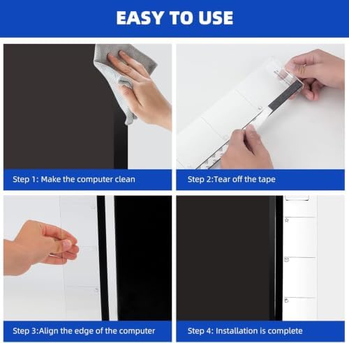 2 Pcs Monitor Memo Boards for Computer,Office Desk Accessories, Multifunction Acrylic Screen Message Reminder Pad Side Panel Phone Holder Organizer for Office Desktop, with Sticky Note 1