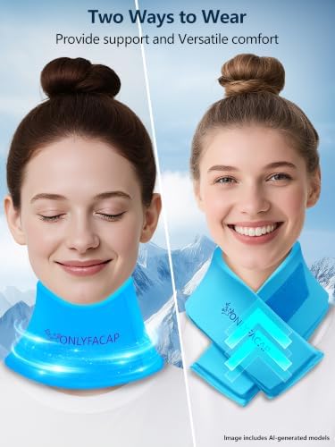 Flexible Neck Ice Pack Wrap,Gel Cold Therapy for Pain Relief