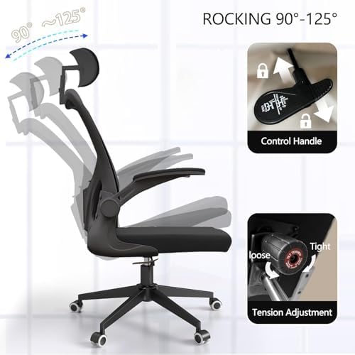 Office Chair Desk Chair with Adjustable Lumbar Support & Headrest