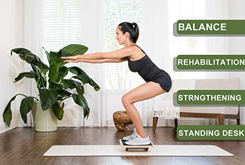 StrongTek Balance Board & Foam Pad Set – Core Training & Desk Fitness Combo