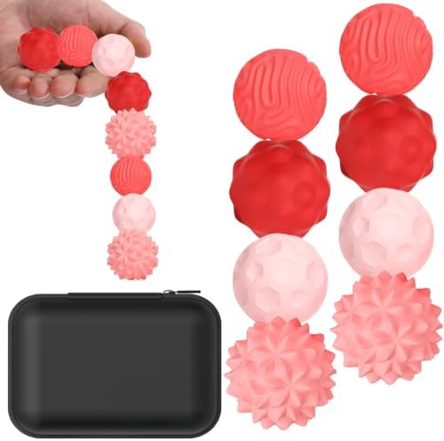 BUSOHA Silicone Magnetic Fidget Balls - 8 Pack Fidget Toys for Adult