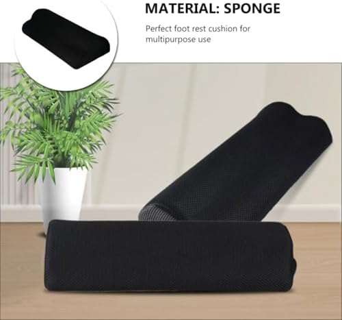 Veemoon Desk Sponge Foot Rest Pad Semi-Cylindrical Cushion for Office Use Foot Relaxation and Massage for Work Desk