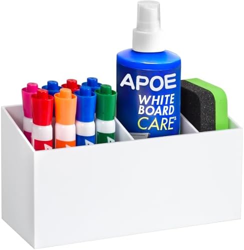 Magnetic Dry Erase Marker Holder for Whiteboard, Fridge Classroom