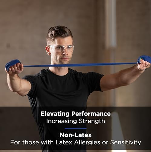 THERABAND Resistance Bands Set, Elastic Bands for Exercise & Physical Therapy, Strength Training for Upper & Lower Body Fitness