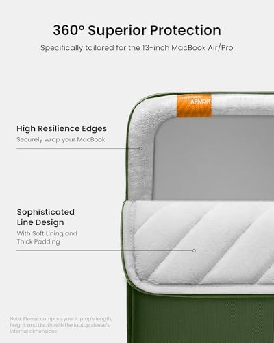 tomtoc 360° Protective Laptop Sleeve for 13-inch MacBook Air M5/A3449 2026