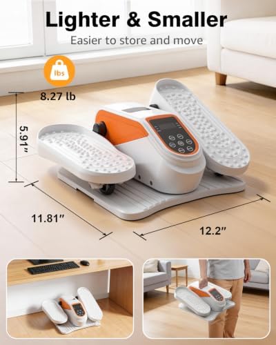 Under Desk Elliptical Mini Electric Leg Exerciser While Sitting for Seniors