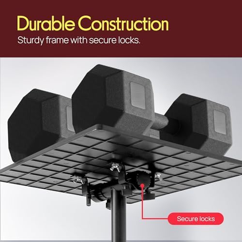 PYLE-PRO Universal Laptop Projector Tripod Stand - Computer, Book, DJ Equipment Holder Mount Height Adjustable Up to 39.37” w/ 14” x 11” Plate Size -for Office, Home, Stage, Studio, DJ Racks Holder
