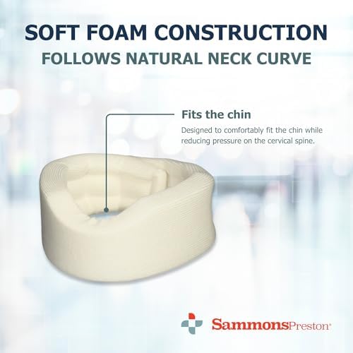 Sammons Preston Universal Cervical Neck Brace, Soft Foam Collar, 3" High