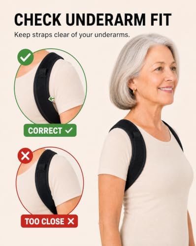 Upper Back Posture Corrector for Senior Women, Shoulder Support