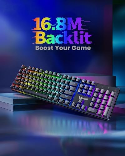 Redragon K671KS Wireless Mechanical Gaming Keyboard, Tri Mode BT/2.4G/USB-C Hot Swappable Custom Keyboard, RGB Backlit Computer Gaming Keyboards, PBT Keycaps, Programmable for PC/Tablet/MAC