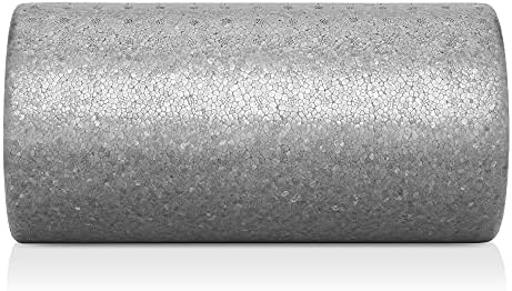 Philosophy Gym 12" High-Density Foam Roller for Exercise, Massage, Muscle Recovery - Round, Gray