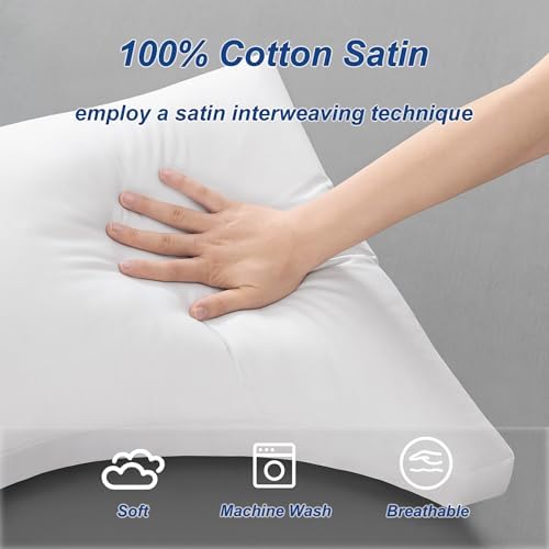 ACCURATEX Side Sleeper Pillow King Size, Adjustable Memory Foam Pillow