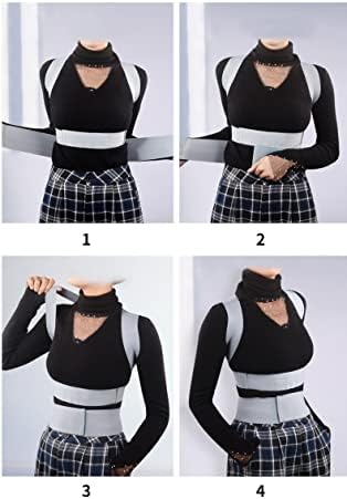 Women's Invisible Back Brace Posture Corrector Chest Support Tummy Tuck Support Shoulder Straightener Poor Posture Correction Belt Help Health and Relaxation(Small)