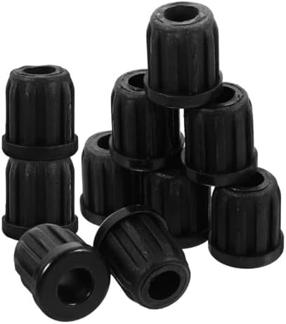 Small Wheel Caster Socket Inserts 0.98 Inch Plastic Chair Wheel Covers Stem Sleeves for Computer Chair Swivel Replacement 20 Pieces