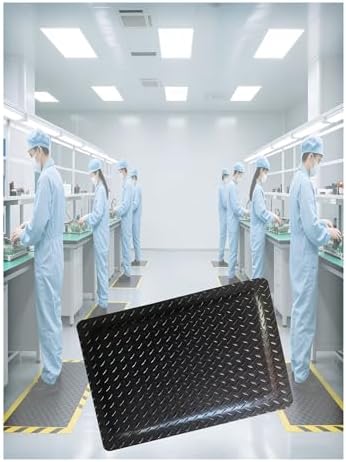 20mm Thick Anti-Fatigue Floor Mat, Cushioned & Static-Safe, Beveled Edge Design, Durable Standing Pad for Workshops, Labs & Home Use (Black, 80x100 cm),Black,80x100 cm