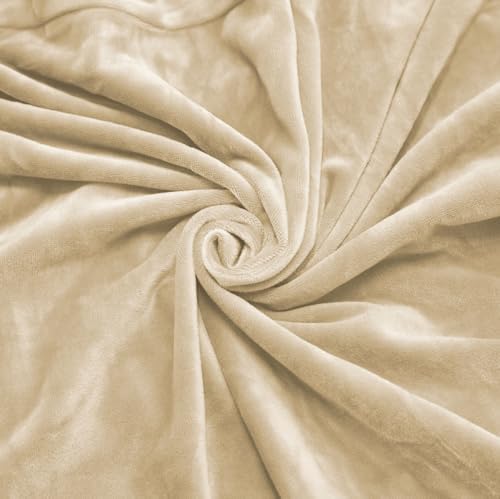 Gaming Chair Cover Set with Armrest Covers, Velvet Stretch Slipcover 1-Piece Form Fit Cover & Chair Armres Covers Included（no Chair） (Cream)