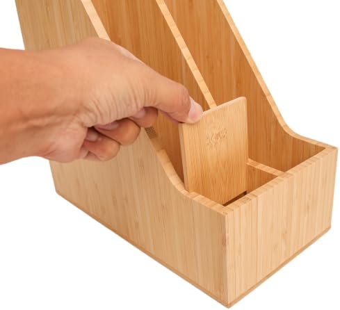 Bamboo File Folder Holder Book Holder Document Rack