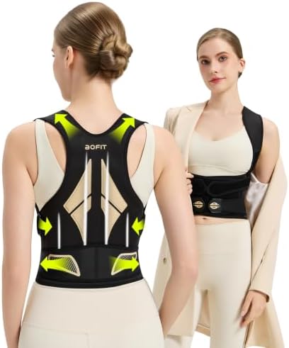 AOFIT Posture Corrector, Adjustable Back Brace for Wearing Under Clothes