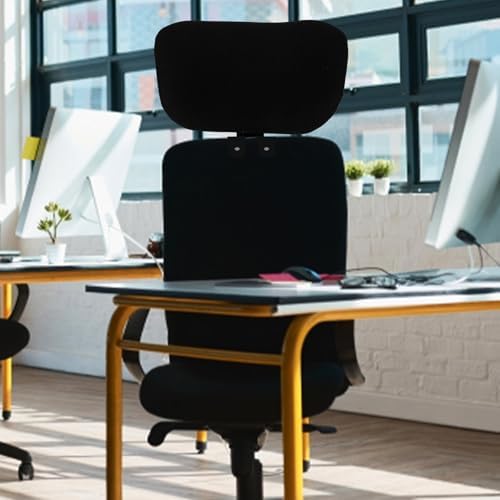 Operitacx Adjustable Office Chair Headrest 10.62X6.29 Inch Ergonomic Attachable Head Support Cushion for Neck Pain Relief in Home and Office