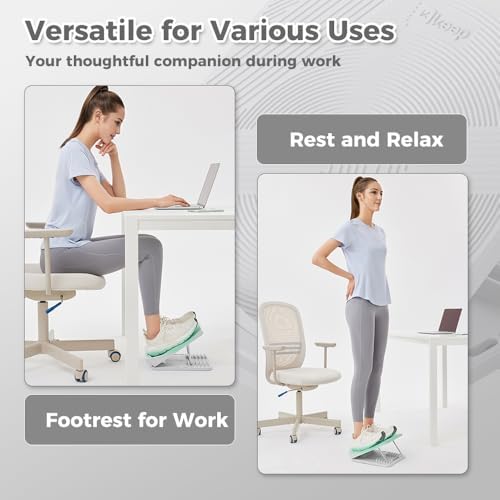 Keep Compact Slant Board for Calf Stretching, 5-Level Adjustable ABS Incline Board, Portable Foot Stretcher for Ankle Mobility, Yoga & Home Fitness, Women Teens Beginners