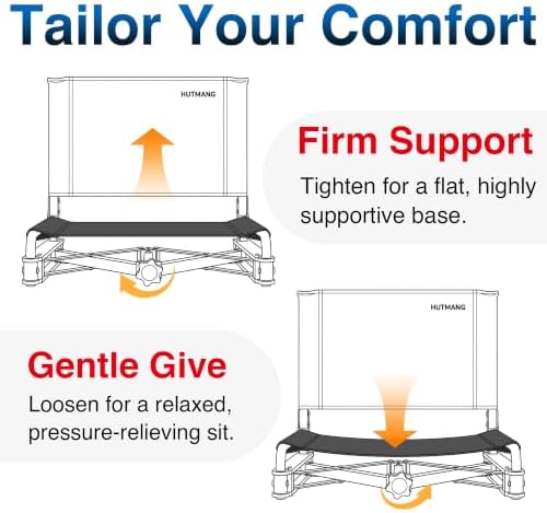 HUTMANG Swivel Backrest Stadium Seats,bleacher Chairs with Back and Cushion
