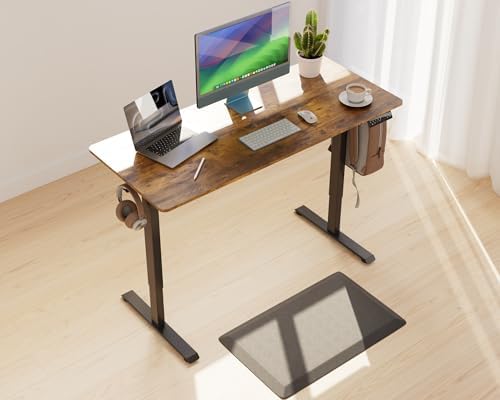 Standing Desk & Anti Fatigue Cushioned Mat, Standing for Work Home Office