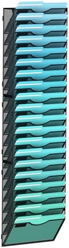 Gawerk 20-Tier Wall File Organizer Hanging Wall File Holder Wall Mount Paper Folder Organize