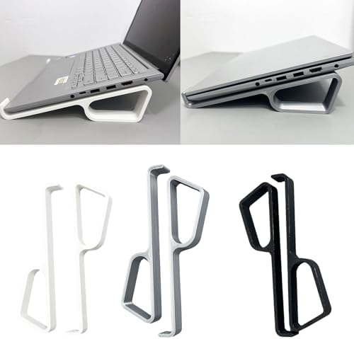 Ergonomic Laptop Stand with Cooling Vents for Improved Postures and Airflows Supports 13 to 17Inch Notebook