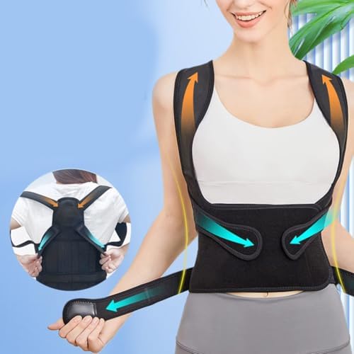 Back Posture Corrector Nylon Mesh Brace for Daily Use and Long Sitting Hour