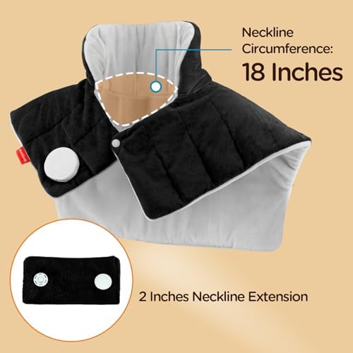 Comfytemp Heating Pad for Neck Shoulders Back, 2.6 Ib Weighted Heating Pad