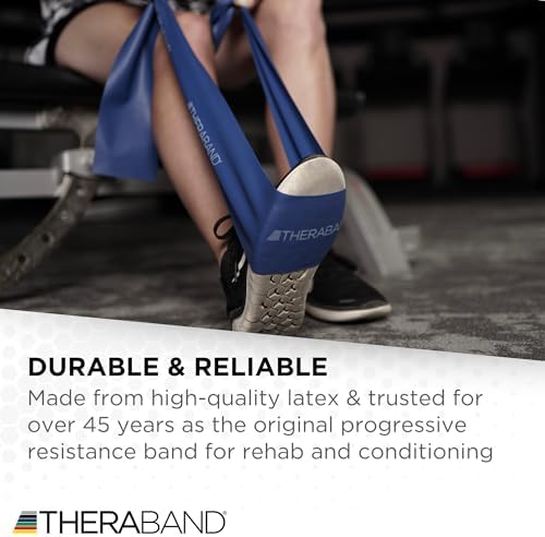 THERABAND Professional Resistance Band, Blue Level 4 Extra Heavy, 5 ft