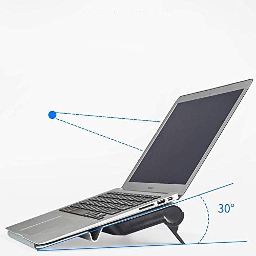 Laptop Radiator External Extraction，Laptop Stand, Portable Tilted Elevated Riser with Non-Slip Pads and Front Lip for & Notebook