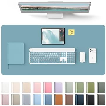 YSAGi Desk Protector&Blotter, Non-Slip Waterproof Leather Mouse Pad