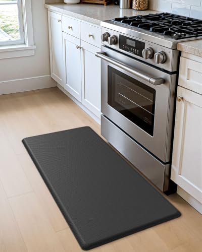DEXI Anti Fatigue Kitchen Floor Mat Cushioned Standing Runner 39x20, Black