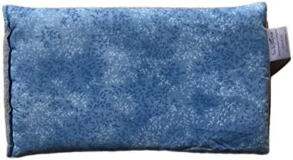 SacksyThyme Microwave Heating Pad for Cramps, Back, Neck, Shoulders, Leg Pain - Reusable Heat Pack, Hot Moist Microwavable Therapy Pack - Unscented Flaxseed Hot Compress Made in USA (Size: 12" x 7")