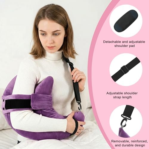 Shoulder Surgery Pillow for Rotator Cuff Pain Impingement Replacement Recovery Aids Side Sleepers Body Post Arm Torn Injury Support Relief Supplies Broken Collarbone Neck Rehab Must Haves
