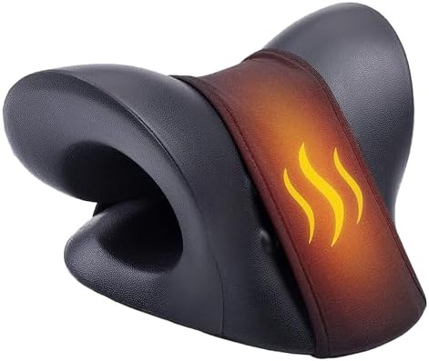 TRAKK Heated Neck Stretcher – Cervical Traction Device with Heat Therapy, Neck & Shoulder Relaxer for Neck Pain Relief and Posture Support