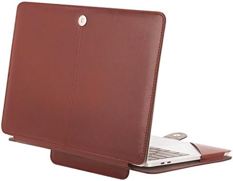 MOSISO PU Leather Sleeve Case Compatible with MacBook Air 13.6 inch