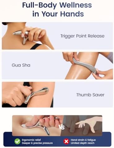 lifechill 304 Stainless Steel Gua Sha & Metal Trigger Point Massage Tool