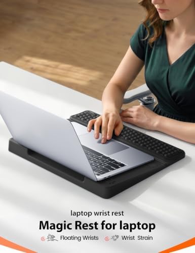 Vaydeer Laptop Stand with Wrist Support, Memory Foam Laptop Wrist Rest