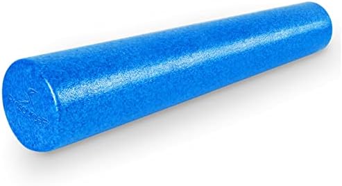 ProsourceFit High Density Foam Rollers 36 - inches long,Firm Full Body Athletic Massage Tool for Back Stretching, Yoga, Pilates, Post Workout Muscle Recuperation, Blue