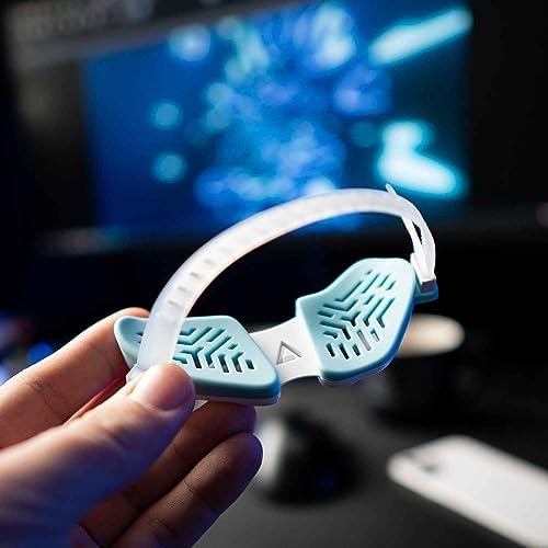 DELTAHUB Carpio G2.0 - Advanced Ergonomic Right-Handed Gaming Wrist Rest for Mouse - Superior Support for Serious Gamers - Anti-Fatigue, Smooth Glide (Small, Right, Blue)