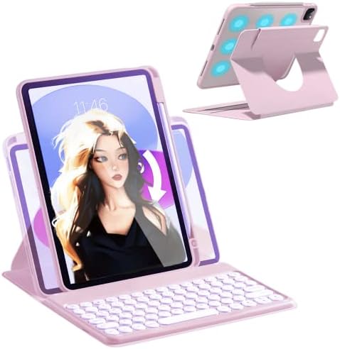 Keyboard Case for iPad 9th 8th 7th Generation 10.2 Inch Upgraded