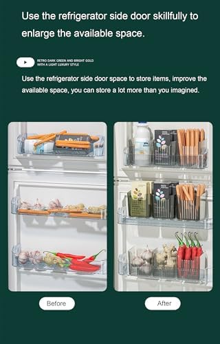 Lae Nuvole 2 Pack Adhesive Wall Storage Bins, Cabinet Door Organizer, Clear