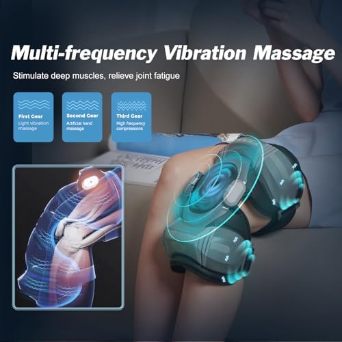 ALPHAY 3-in-1 Massager with Airbags, Heat & Vibration for Shoulder, Elbow & Knee Pain Relief