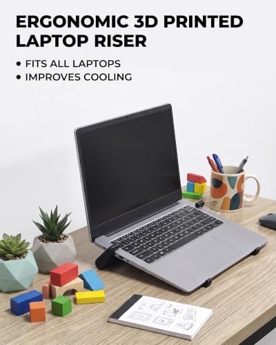 Desktop portable laptop stand for office use and travel with ventilation