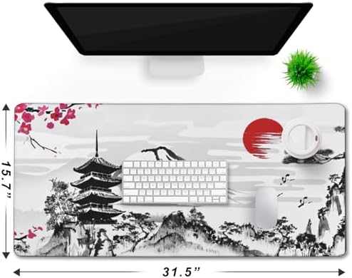 Japanese Landscape Large Mouse Pad Large Extended Mouse Pad