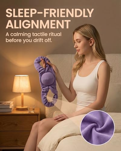 RNEMP® Sleep Upper Back Posture Corrector for Women, Ultra-Soft Lavender Back Brace for Sleeping, Lightweight & Airy, for All Night Spine Alignment & Morning Relief (Lavender Purple)