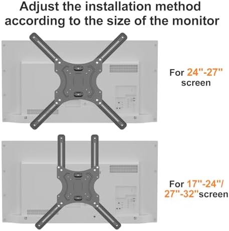 suptek Universal VESA Mount Bracket Adapter Monitor Arm Mounting Kit for 17 to 32 inch Monitor Screen