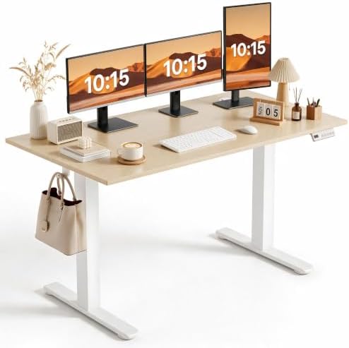 Claiks 55 x 24 Inch Nature Electric Standing Desk